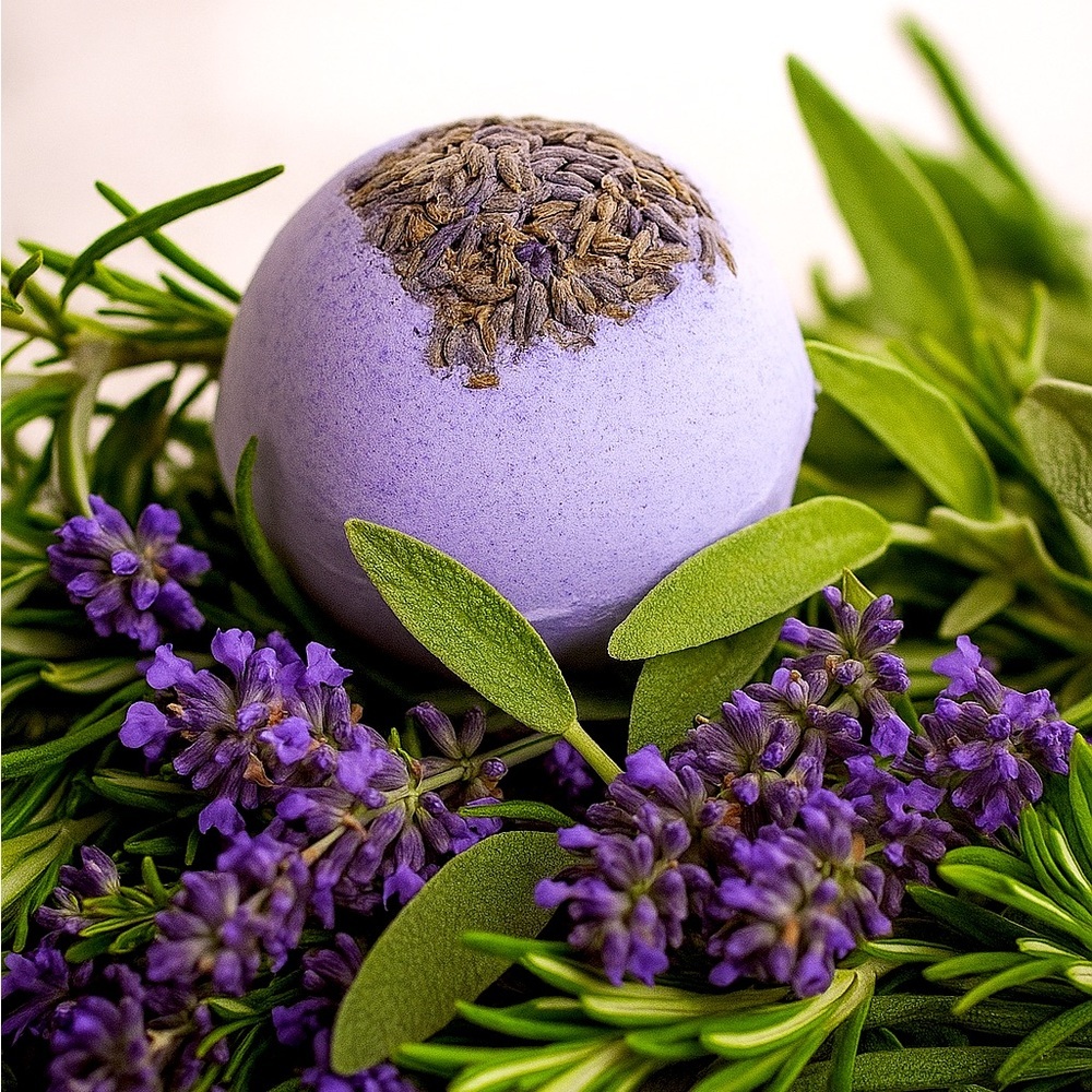 𝅺5 Pack - Bath Bombs - Rosemary, Lavender & Sage